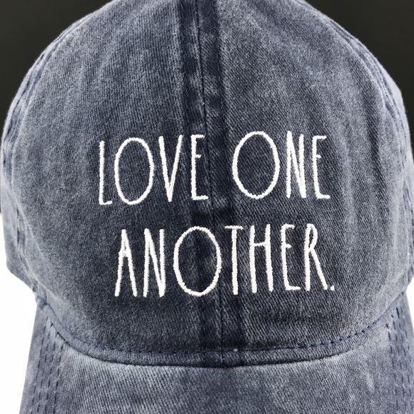 Rae Dunn - ‘Love One Another’ blue cap. OS. NWT. *Last One! - Picture 2 of 4